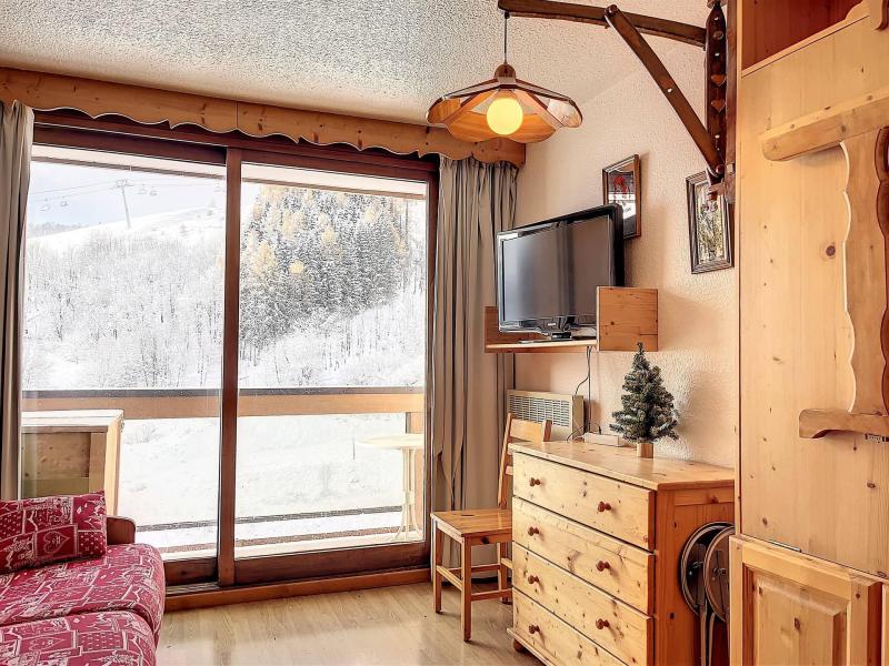 Ski verhuur Studio 4 personen (1209) - Résidence Vanguard Soyouz - Le Corbier - Woonkamer