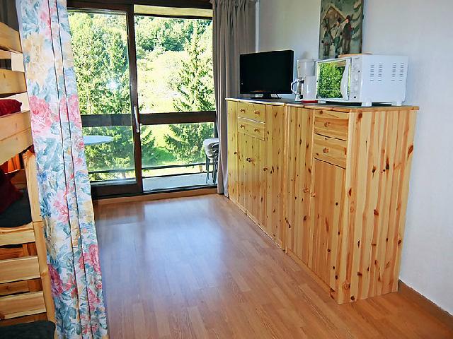 Rent in ski resort 1 room apartment 4 people (41) - Soyouz Vanguard - Le Corbier - Living room