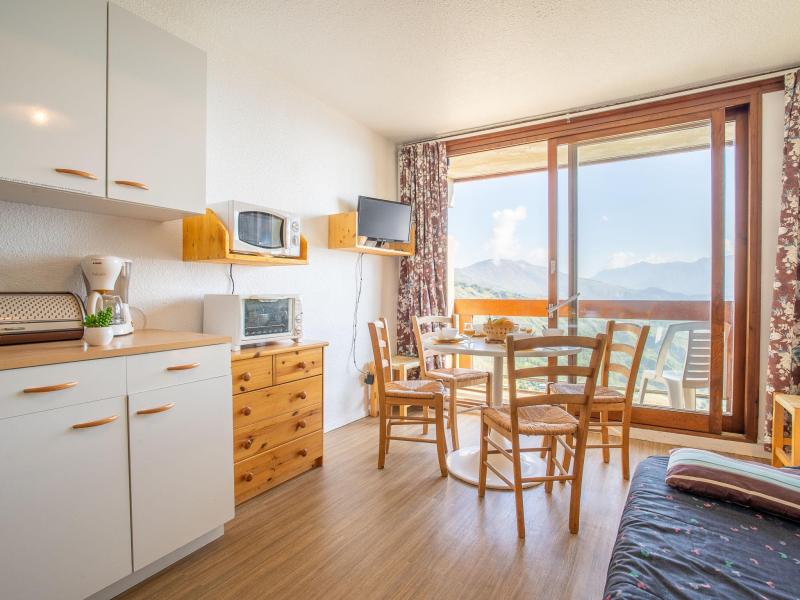 Rent in ski resort 1 room apartment 4 people (5) - Soyouz Vanguard - Le Corbier - Living room