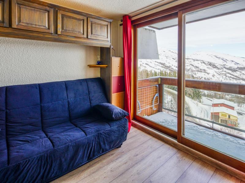 Rent in ski resort 1 room apartment 4 people (74) - Soyouz Vanguard - Le Corbier - Living room