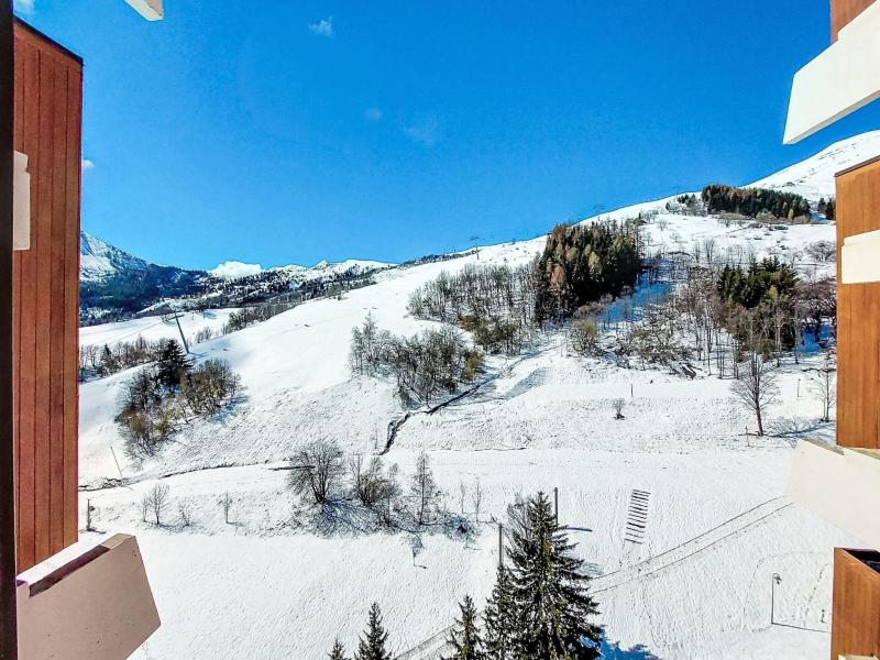 Location au ski Appartement 1 pièces 2 personnes (98) - Soyouz Vanguard - Le Corbier - Extérieur hiver