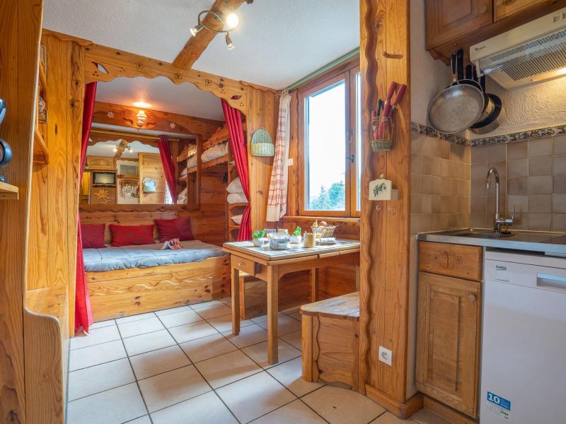 Ski verhuur Appartement 1 kamers 2 personen (92) - Soyouz Vanguard - Le Corbier - Woonkamer