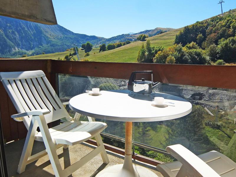 Ski verhuur Appartement 1 kamers 4 personen (12) - Soyouz Vanguard - Le Corbier - Balkon