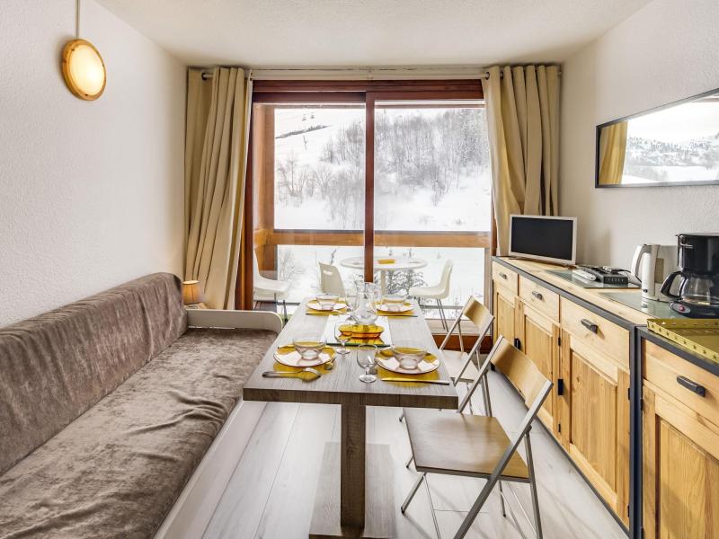 Ski verhuur Appartement 1 kamers 4 personen (47) - Soyouz Vanguard - Le Corbier - Woonkamer