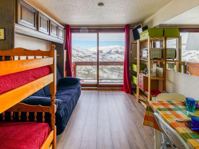 Ski verhuur Appartement 1 kamers 4 personen (74) - Soyouz Vanguard - Le Corbier - Woonkamer