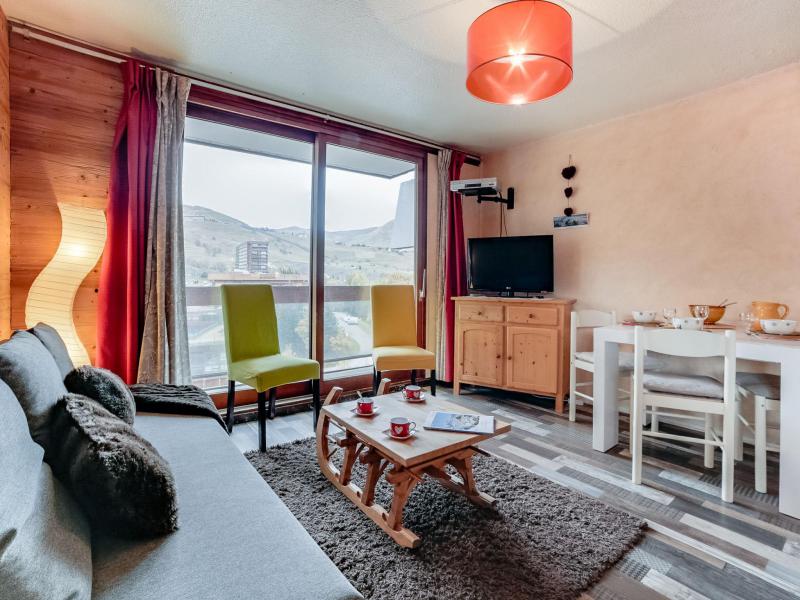 Ski verhuur Appartement 3 kamers 6 personen (84) - Soyouz Vanguard - Le Corbier - Woonkamer