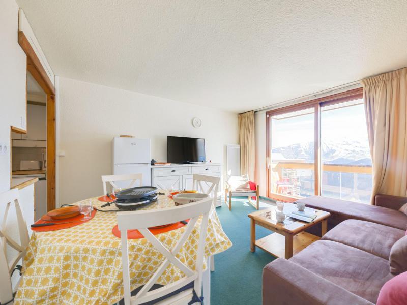 Ski verhuur Appartement 3 kamers 6 personen (87) - Soyouz Vanguard - Le Corbier - Woonkamer