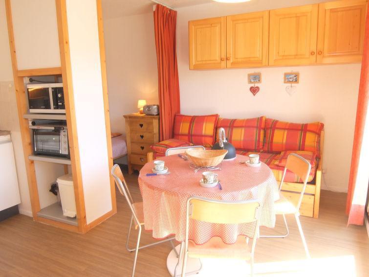 Ski verhuur Appartement 1 kamers 4 personen (42) - Vostok Zodiaque - Le Corbier - Woonkamer