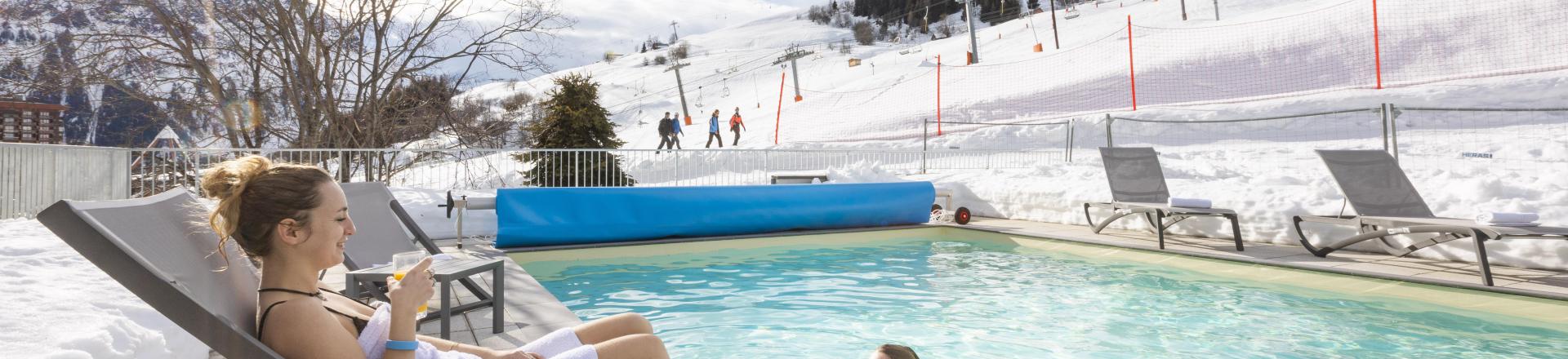 Аренда на лыжном курорте Résidence Club MMV l'Etoile des Sybelles - Le Corbier - зимой под открытым небом