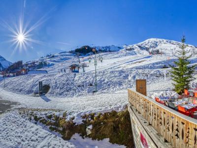 Location au ski Studio 4 personnes (8) - Ariane - Le Corbier - Extérieur hiver