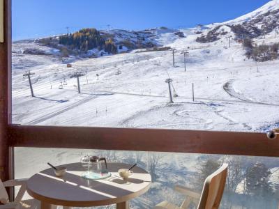 Ski verhuur Appartement 1 kamers 4 personen (7) - Cosmos - Le Corbier - Balkon