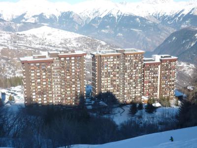 Location au ski Studio 2 personnes (1013) - La Résidence Vostok Zodiaque - Le Corbier - Extérieur hiver