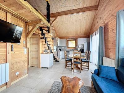 Location au ski Chalet 4 pièces mezzanine 6 personnes - Le P'tit Chalet - Le Corbier - Séjour