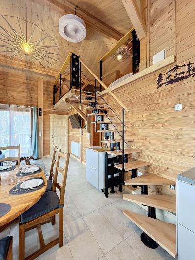 Location au ski Chalet 4 pièces mezzanine 6 personnes - Le P'tit Chalet - Le Corbier - Séjour