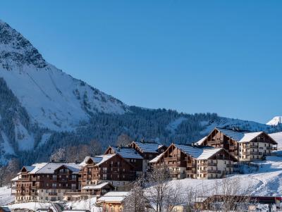 Rent in ski resort Résidence les Alpages du Corbier - Le Corbier - Winter outside