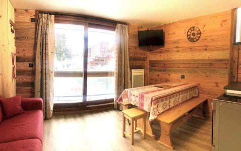 Ski verhuur Appartement 2 kamers bergnis 6 personen (0306) - Résidence Zodiaque Vostok - Le Corbier - Woonkamer