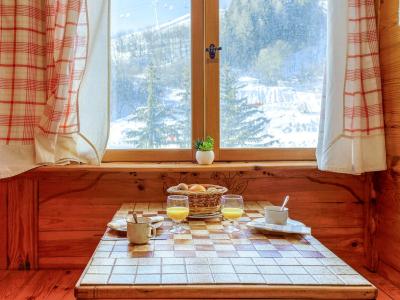 Ski verhuur Appartement 1 kamers 2 personen (92) - Soyouz Vanguard - Le Corbier - Woonkamer