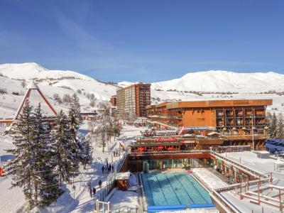 Location au ski Appartement 1 pièces 4 personnes (42) - Vostok Zodiaque - Le Corbier - Extérieur hiver