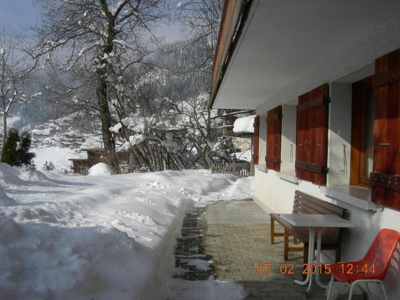 Skiverleih 3-Zimmer-Appartment für 6 Personen - Boitivet - Le Grand Bornand - Draußen im Winter