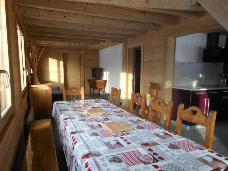 Ski verhuur Chalet duplex 6 kamers 10 personen - Chalet Clefs des Pistes - Le Grand Bornand - Woonkamer