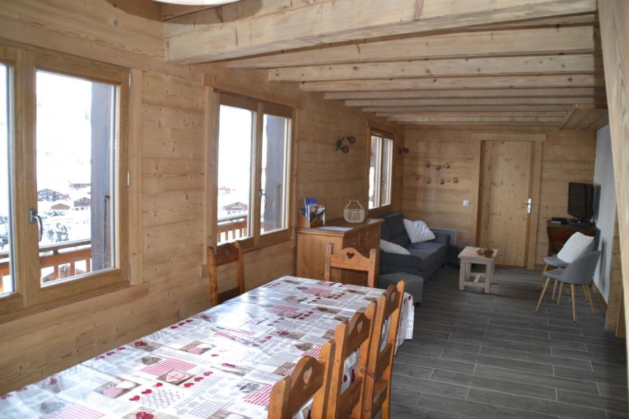 Ski verhuur Chalet duplex 6 kamers 10 personen - Chalet Clefs des Pistes - Le Grand Bornand - Woonkamer