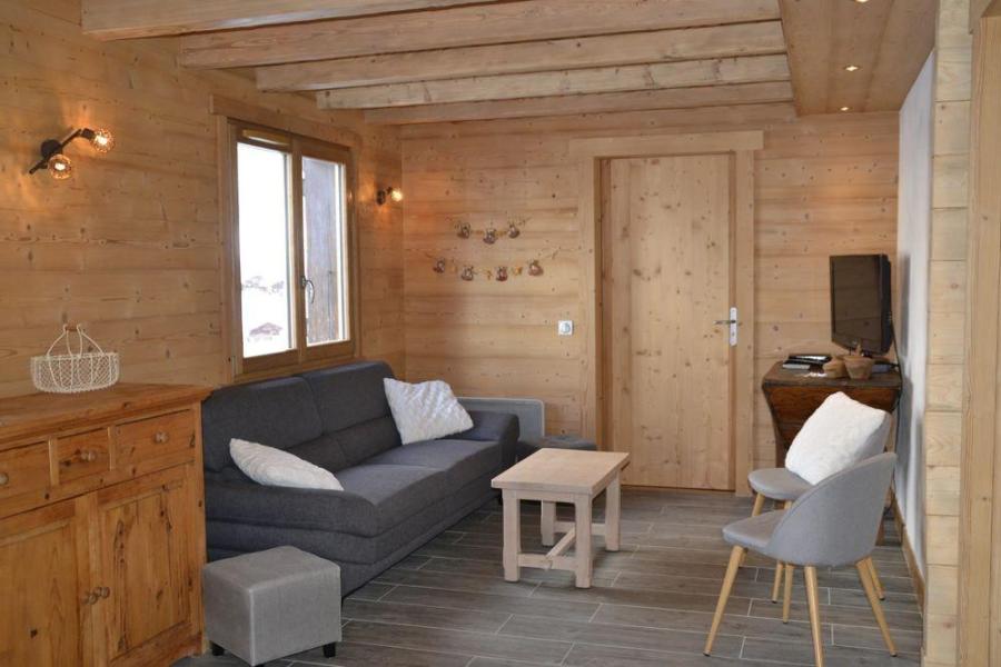 Ski verhuur Chalet duplex 6 kamers 10 personen - Chalet Clefs des Pistes - Le Grand Bornand - Woonkamer