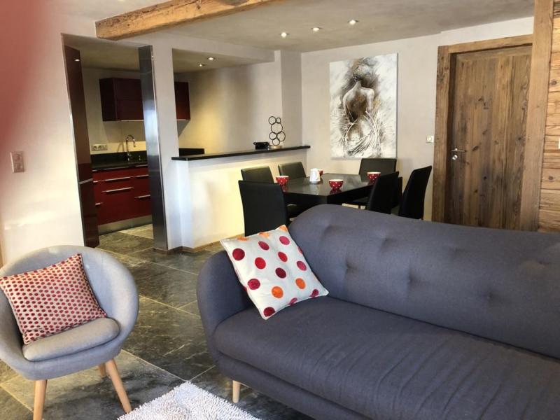 Rent in ski resort 4 room apartment cabin 6 people - Chalet Coeur de neige - Le Grand Bornand - Living room