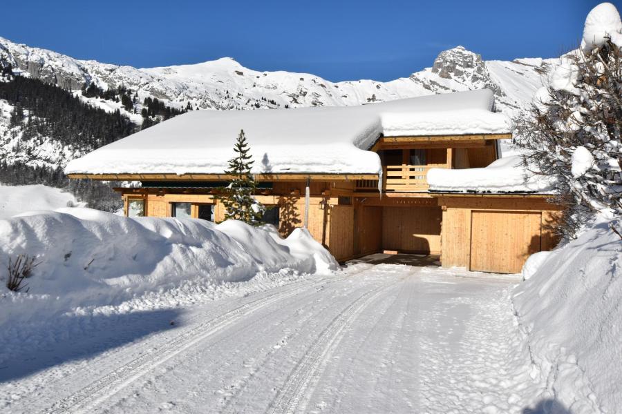 Rent in ski resort 6 room triplex chalet 11 people - Chalet d'Anne - Le Grand Bornand - Winter outside