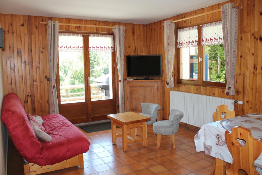 Ski verhuur Appartement 4 kamers 9 personen (326) - Chalet Fleur des Alpes - Le Grand Bornand - Woonkamer