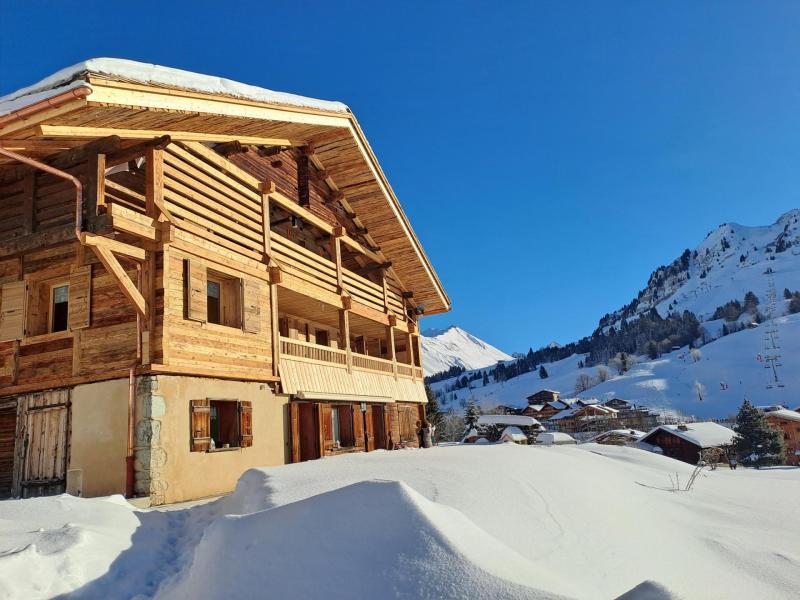 Rent in ski resort 5 room apartment 9 people - Chalet Fontaine - Le Grand Bornand - Winter outside