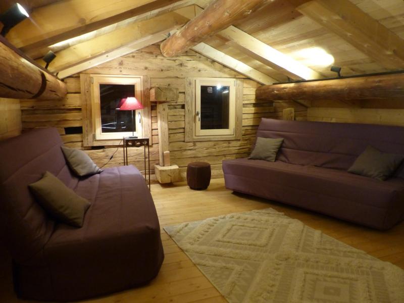 Skiverleih 4 Zimmer Maisonettewohnung für 10 Personen (2) - Chalet Gîte la Matte - Le Grand Bornand - Wohnzimmer