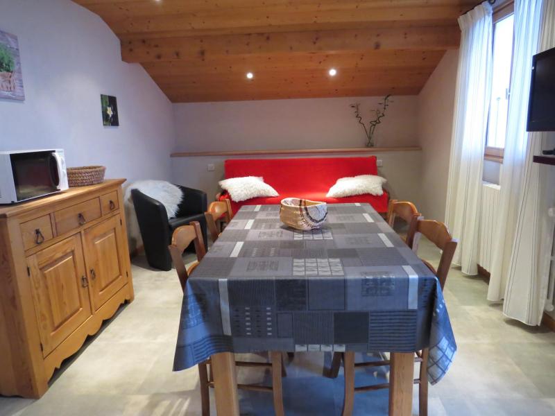 Ski verhuur Appartement 2 kamers 4 personen (02) - Chalet la Place - Le Grand Bornand - Woonkamer