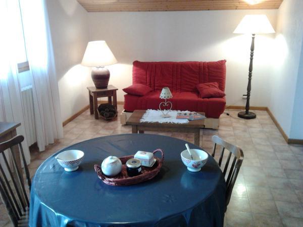 Rent in ski resort Studio sleeping corner 3 people (01) - Chalet la Place - Le Grand Bornand - Living room