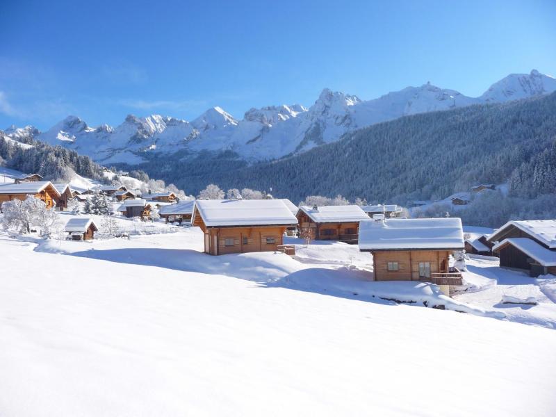 Location au ski Chalet 5 pièces 10 personnes - Chalet la Pointe Percée - Le Grand Bornand - Extérieur hiver