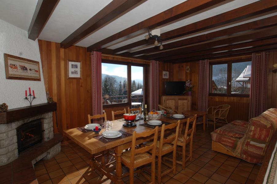 Skiverleih 3-Zimmer-Holzhütte für 8 Personen (3) - Chalet Le Bachal - Le Grand Bornand - Wohnzimmer