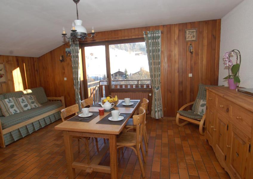 Ski verhuur Appartement 2 kamers 4 personen (4) - Chalet Le Bachal - Le Grand Bornand - Woonkamer