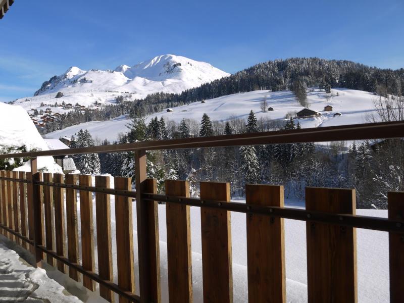 Alquiler al esquí Chalet Le Bachal - Le Grand Bornand - Balcón