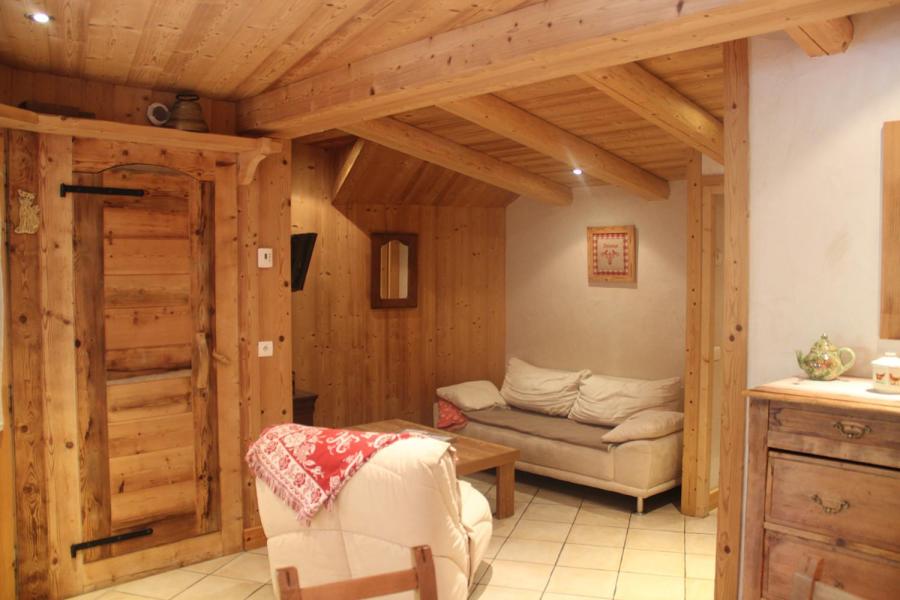 Ski verhuur Appartement 3 kamers 4 personen (307) - Chalet le Corty - Le Grand Bornand - Woonkamer