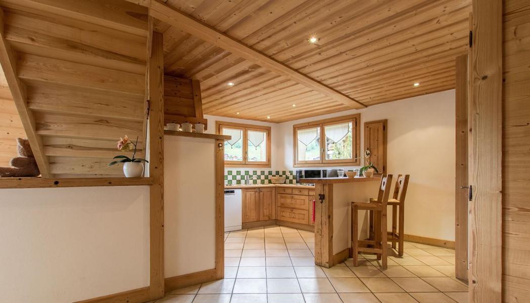 Rent in ski resort 7 room duplex chalet 14 people - Chalet le Marjency - Le Grand Bornand - Living room