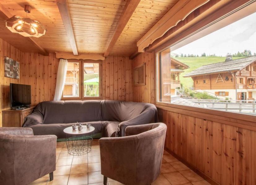 Rent in ski resort 4 room apartment sleeping corner 9 people (9) - Chalet le Sommard - Le Grand Bornand - Living room