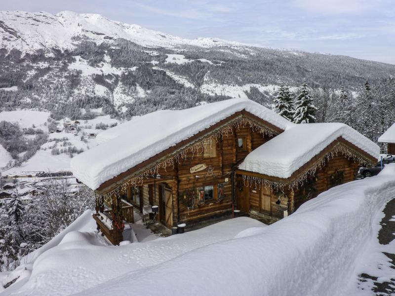 Аренда на лыжном курорте Квартира студия для 4 чел. (1) - Chalet Namasté - Le Grand Bornand - зимой под открытым небом