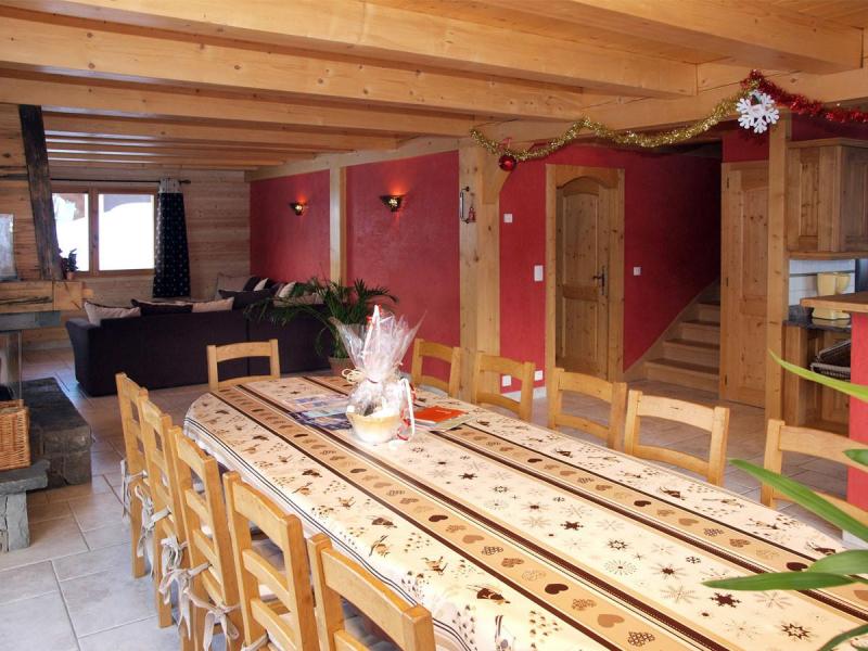 Ski verhuur Chalet 6 kamers 12 personen - Chalet Perle des Neiges - Le Grand Bornand - Woonkamer