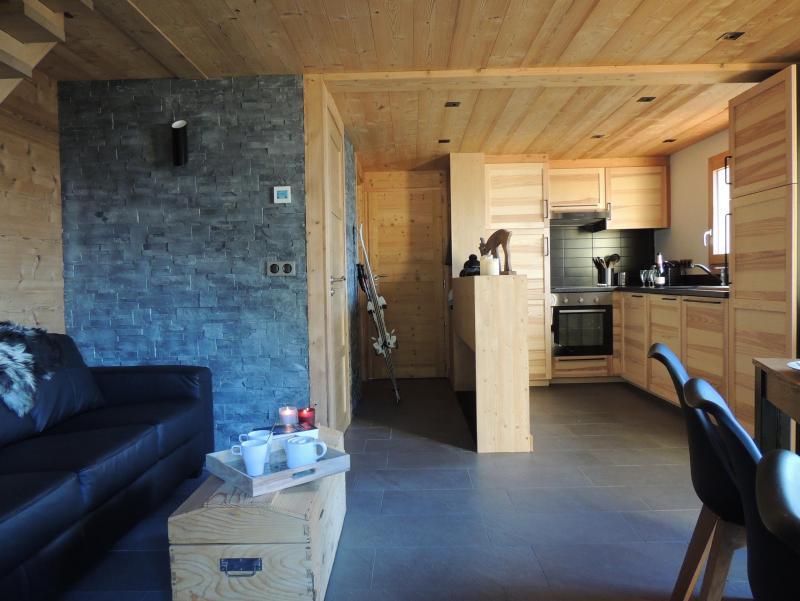 Rent in ski resort 3 room duplex apartment 6 people - Chalet Socali - Le Grand Bornand - Living room