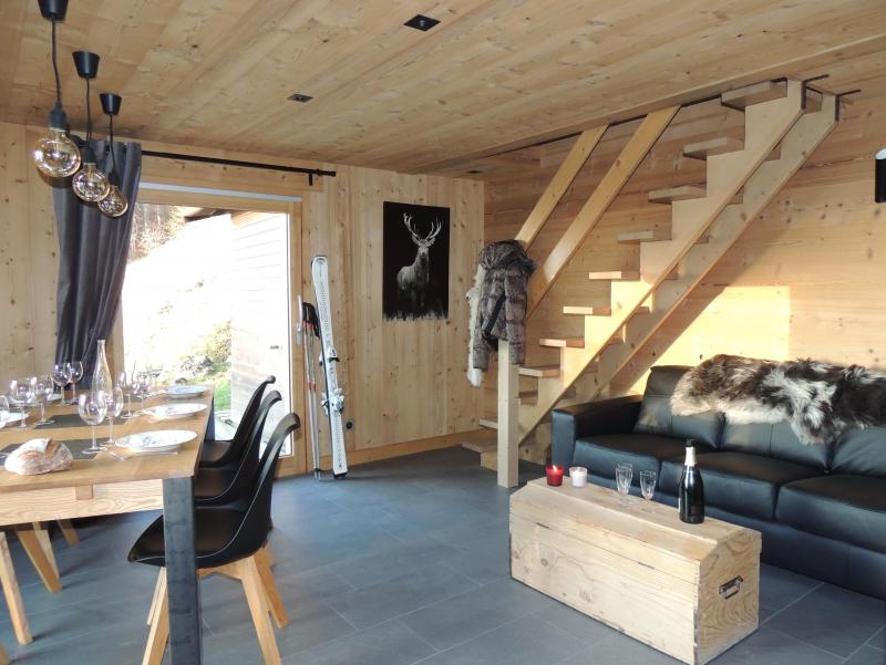 Rent in ski resort 3 room duplex apartment 6 people - Chalet Socali - Le Grand Bornand - Living room
