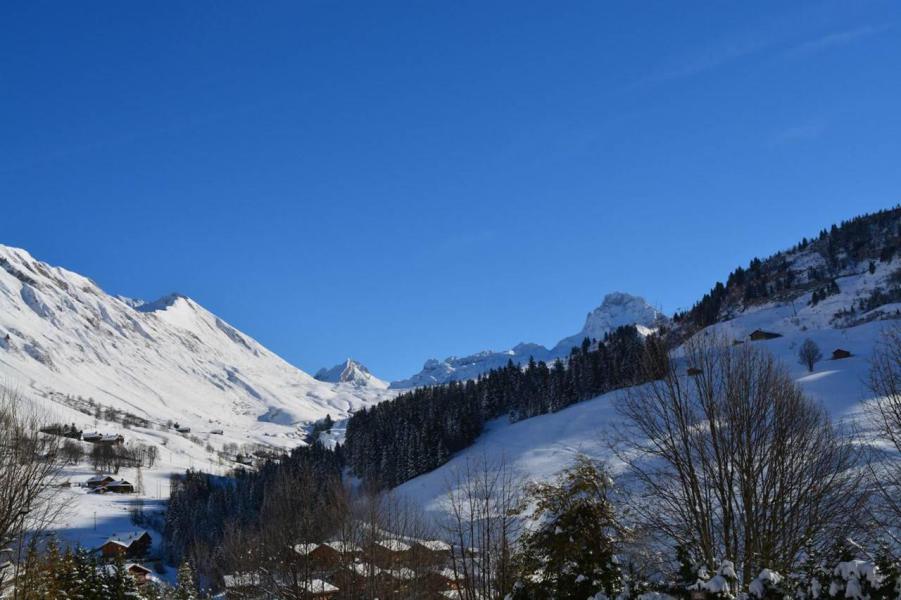 Vacances en montagne Studio cabine 4 personnes (016) - Chalets de Lessy - Le Grand Bornand - Extérieur hiver