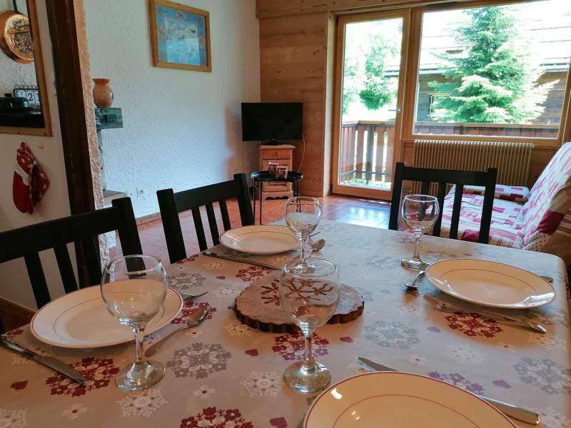 Ski verhuur Appartement 2 kamers 4 personen (190-1L) - Résidence Belvédère - Le Grand Bornand - Woonkamer