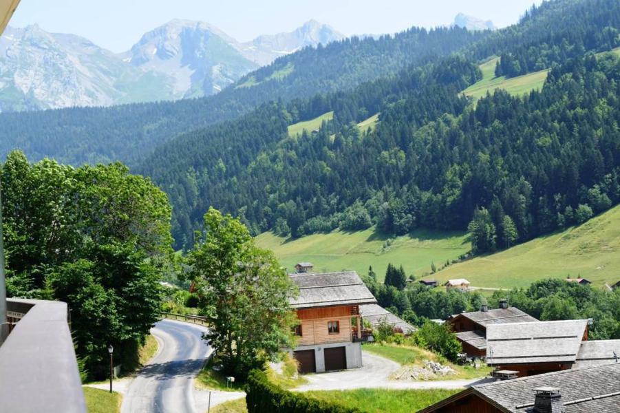 Skiverleih Studio Schlafnische 4 Personen (2-1H) - Résidence Belvédère - Le Grand Bornand - Balkon