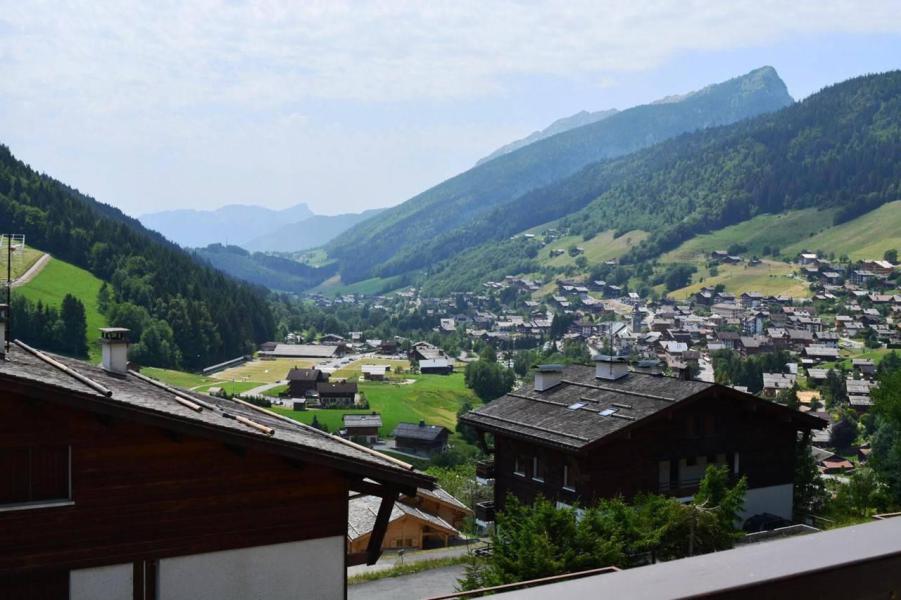 Skiverleih Studio Schlafnische 4 Personen (2-1H) - Résidence Belvédère - Le Grand Bornand - Balkon