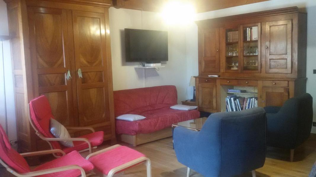 Ski verhuur Appartement 4 kamers 8 personen - Résidence C/O Mme Jaillet - Le Grand Bornand - Woonkamer