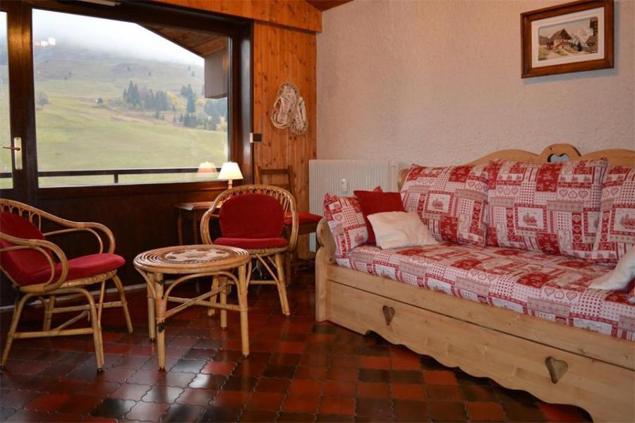 Ski verhuur Studio cabine 4 personen (5E) - Résidence Chanteneige - Le Grand Bornand - Woonkamer